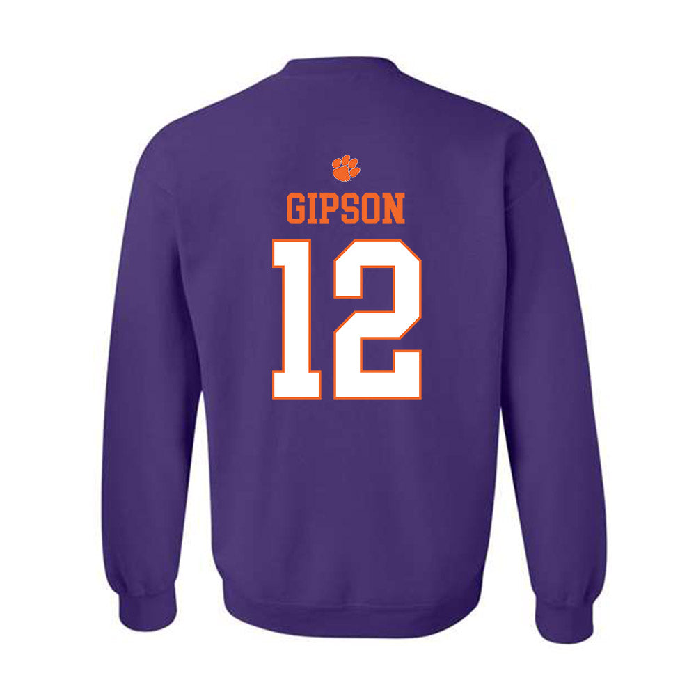 Clemson - NCAA Football : Corian Gipson - Classic Shersey Crewneck Sweatshirt-1