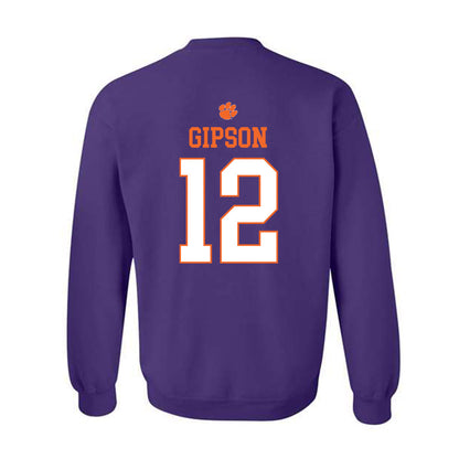 Clemson - NCAA Football : Corian Gipson - Classic Shersey Crewneck Sweatshirt-1