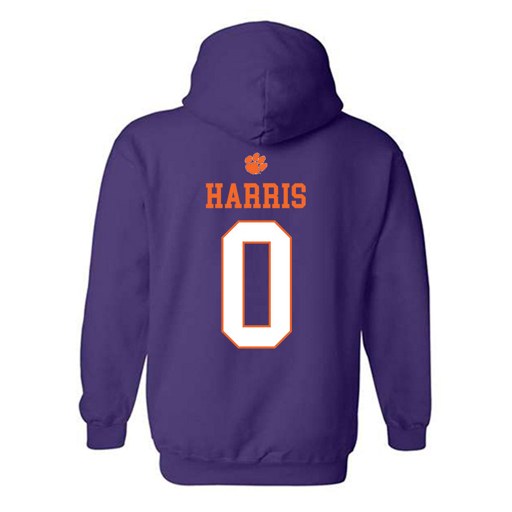 Clemson - NCAA Women's Basketball : Holland Harris - Classic Shersey Hooded Sweatshirt-1