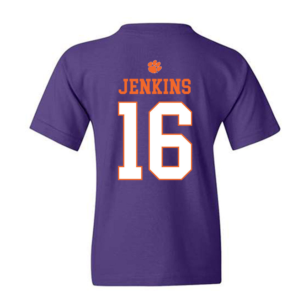 Clemson - NCAA Women's Soccer : Jolie Jenkins - Classic Shersey Youth T-Shirt-1