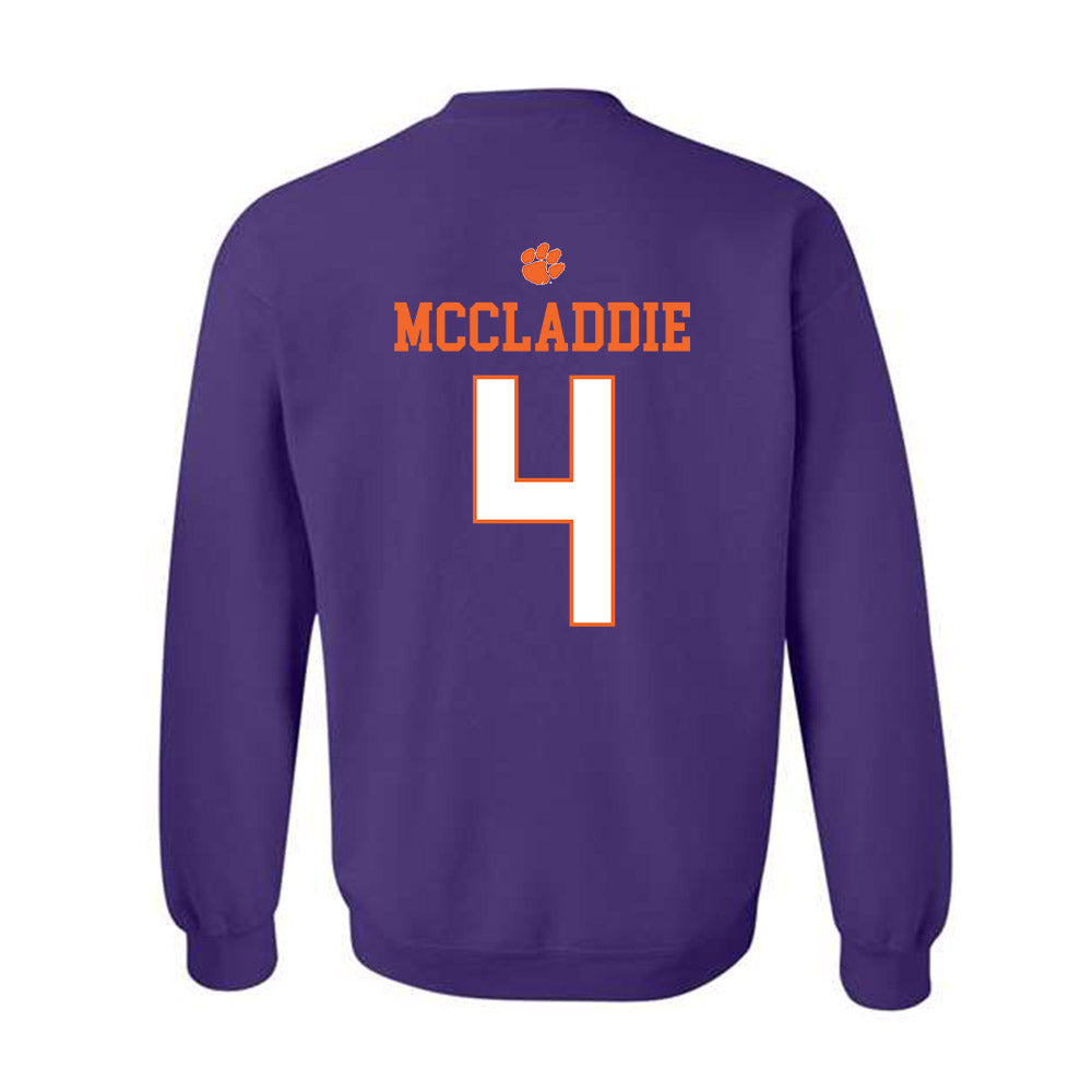 Clemson - NCAA Baseball : Tryston McCladdie - Classic Shersey Crewneck Sweatshirt-1
