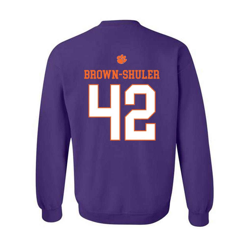 Clemson - NCAA Football : Hevin Brown-Shuler - Classic Shersey Crewneck Sweatshirt-1