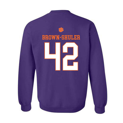 Clemson - NCAA Football : Hevin Brown-Shuler - Classic Shersey Crewneck Sweatshirt-1