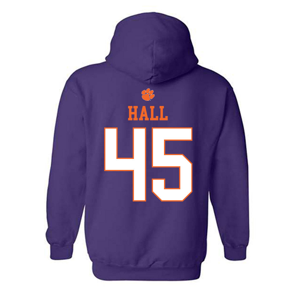 Clemson - NCAA Women's Lacrosse : Demma Hall - Classic Shersey Hooded Sweatshirt