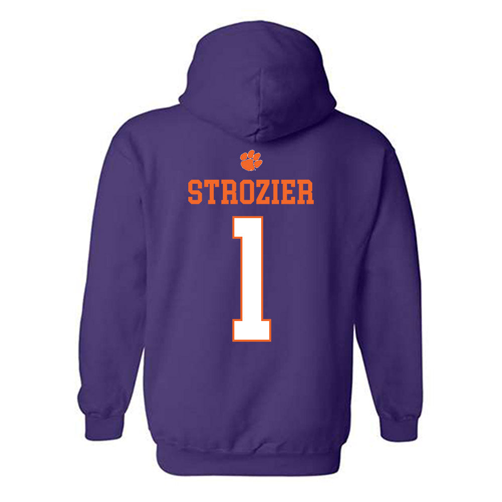 Clemson - NCAA Football : Branden Strozier - Classic Shersey Hooded Sweatshirt-1