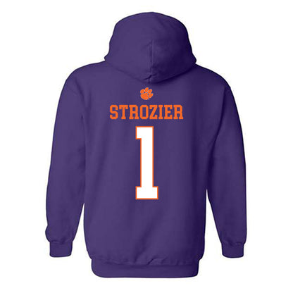 Clemson - NCAA Football : Branden Strozier - Classic Shersey Hooded Sweatshirt-1