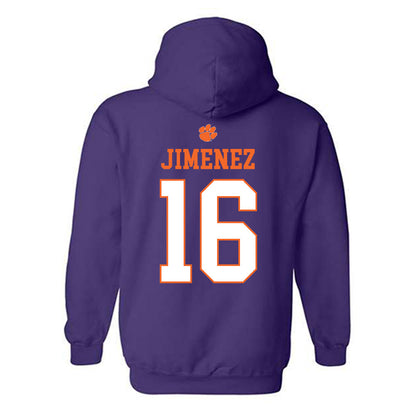 Clemson - NCAA Men's Soccer : Mason Jimenez - Classic Shersey Hooded Sweatshirt-1