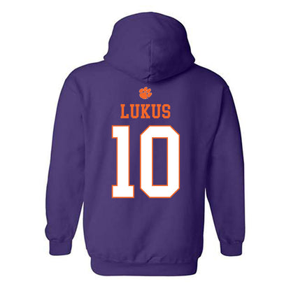 Clemson - NCAA Football : Jeadyn Lukus - Classic Shersey Hooded Sweatshirt-1