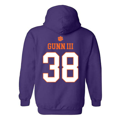 Clemson - NCAA Football : Robert Gunn III - Classic Shersey Hooded Sweatshirt-1
