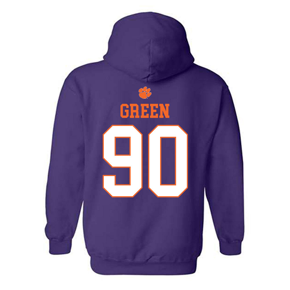 Clemson - NCAA Football : Stephiylan Green - Classic Shersey Hooded Sweatshirt-1