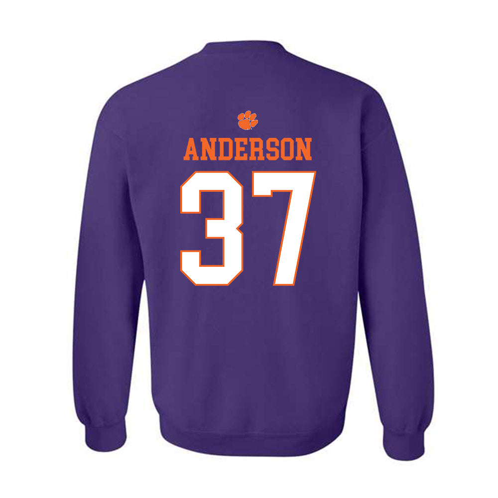 Clemson - NCAA Football : Logan Anderson - Classic Shersey Crewneck Sweatshirt-1