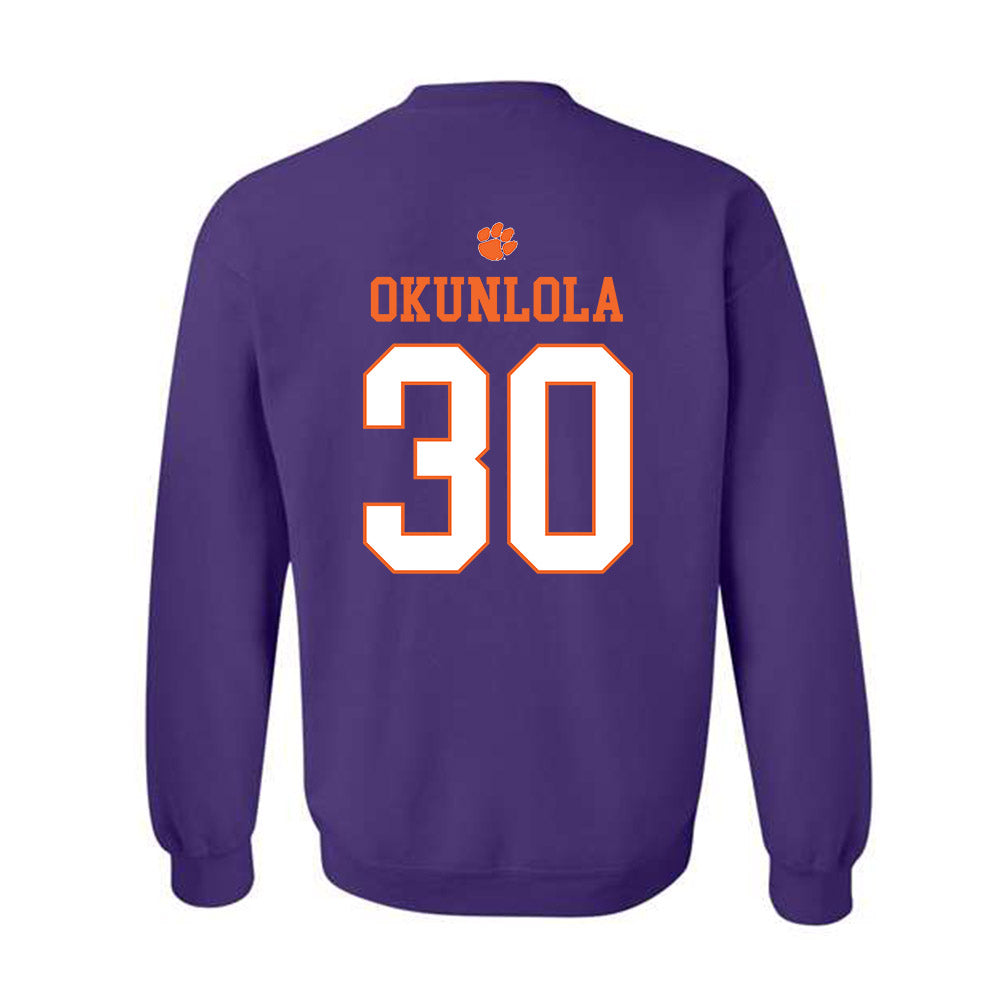 Clemson - NCAA Men's Soccer : Remi Okunlola - Classic Shersey Crewneck Sweatshirt