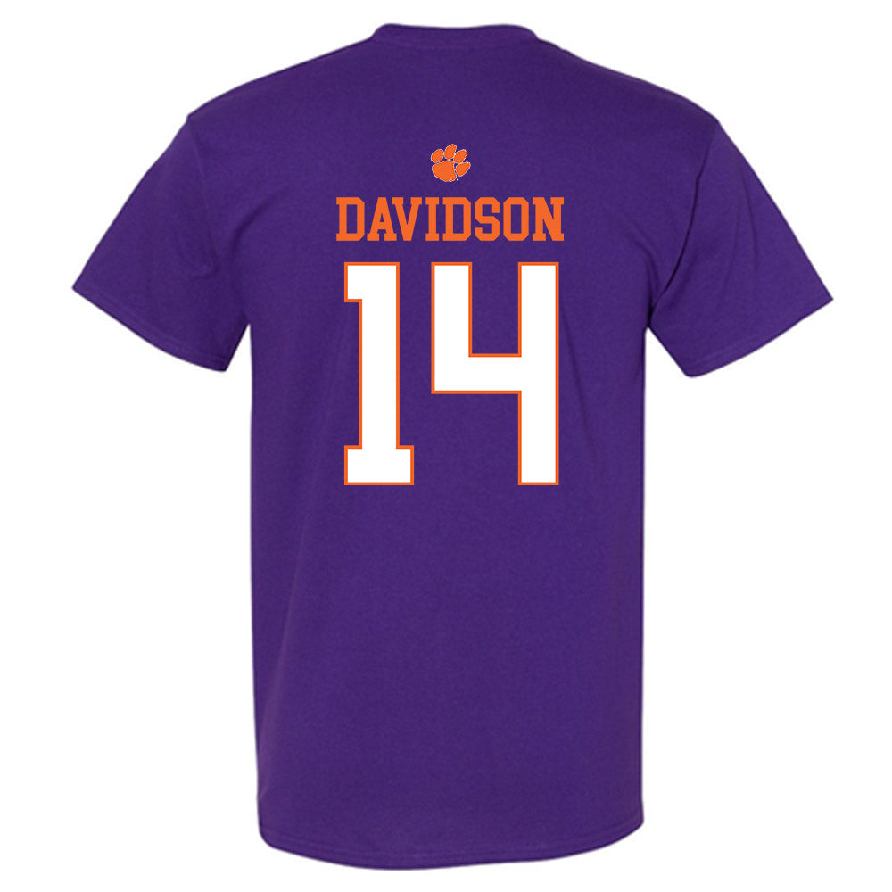 Clemson - NCAA Men's Basketball : Blake Davidson - Classic Shersey T-Shirt-1