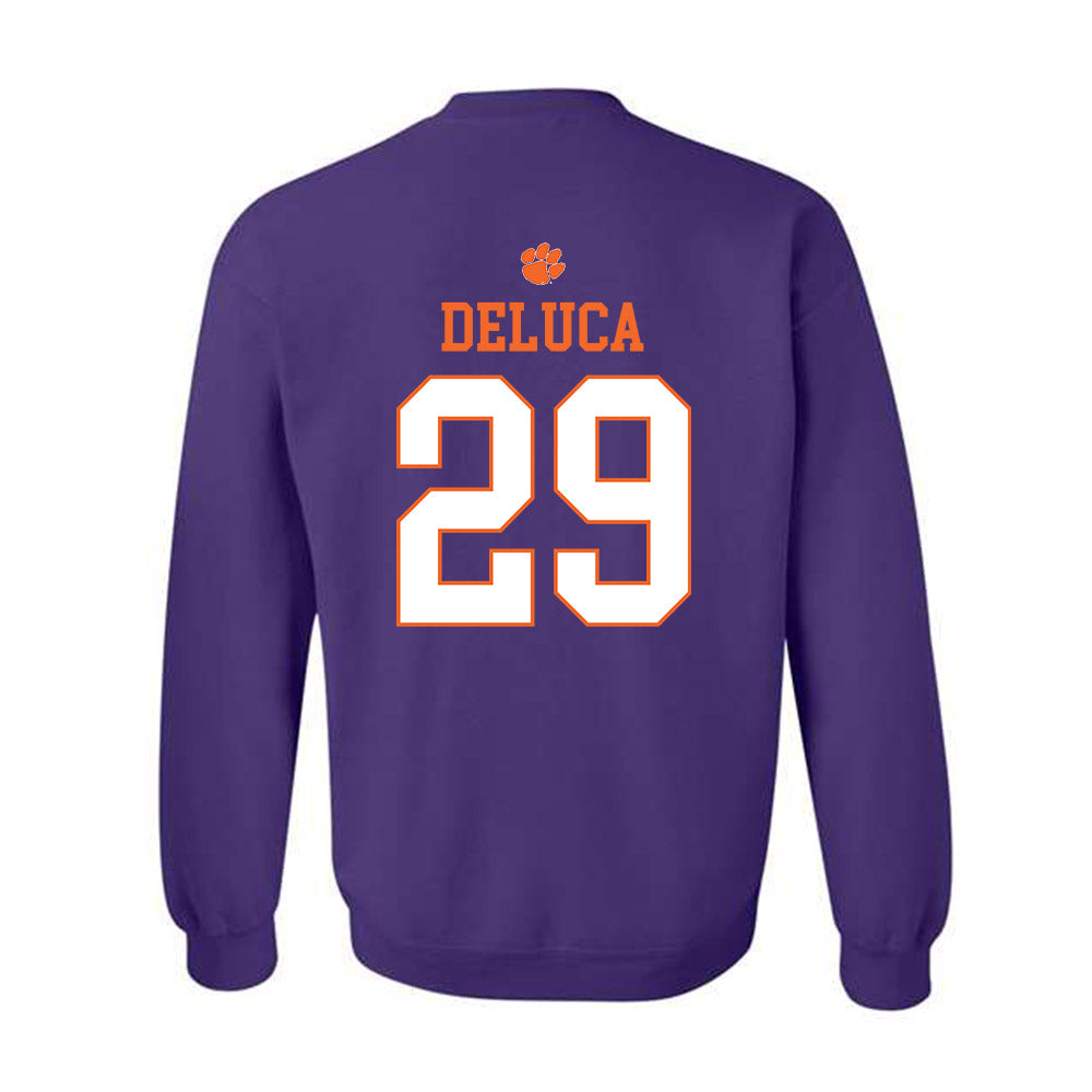 Clemson - NCAA Women's Lacrosse : Tessa DeLuca - Classic Shersey Crewneck Sweatshirt-1