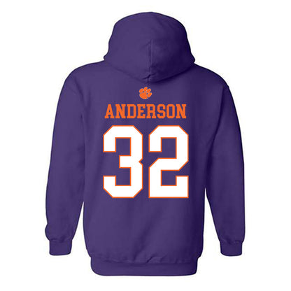 Clemson - NCAA Football : Jamal Anderson - Classic Shersey Hooded Sweatshirt