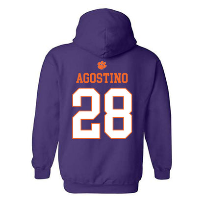 Clemson - NCAA Women's Lacrosse : Summer Agostino - Classic Shersey Hooded Sweatshirt-1