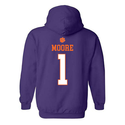 Clemson - NCAA Football : T.J. Moore - Classic Shersey Hooded Sweatshirt-1