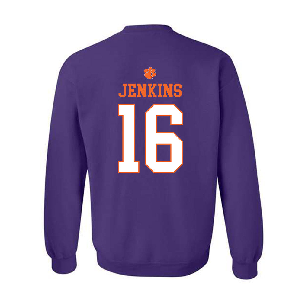 Clemson - NCAA Women's Soccer : Jolie Jenkins - Classic Shersey Crewneck Sweatshirt-1