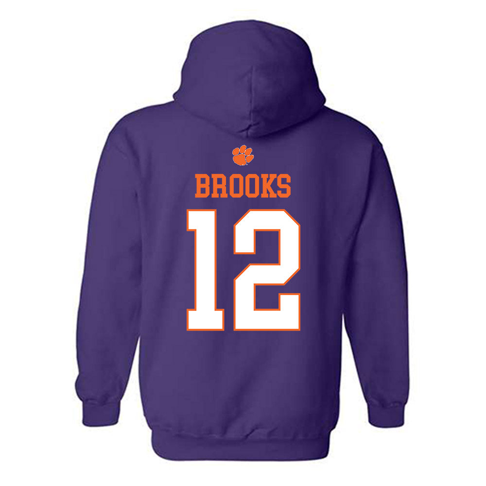 Clemson - NCAA Women's Soccer : Natalie Brooks - Classic Shersey Hooded Sweatshirt-1