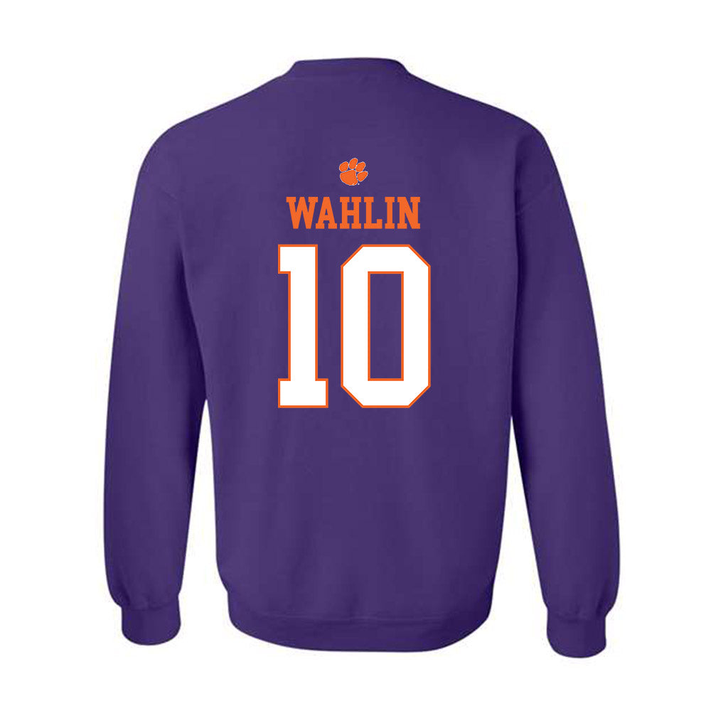 Clemson - NCAA Men's Basketball : Jake Wahlin - Classic Shersey Crewneck Sweatshirt-1