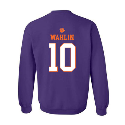 Clemson - NCAA Men's Basketball : Jake Wahlin - Classic Shersey Crewneck Sweatshirt-1