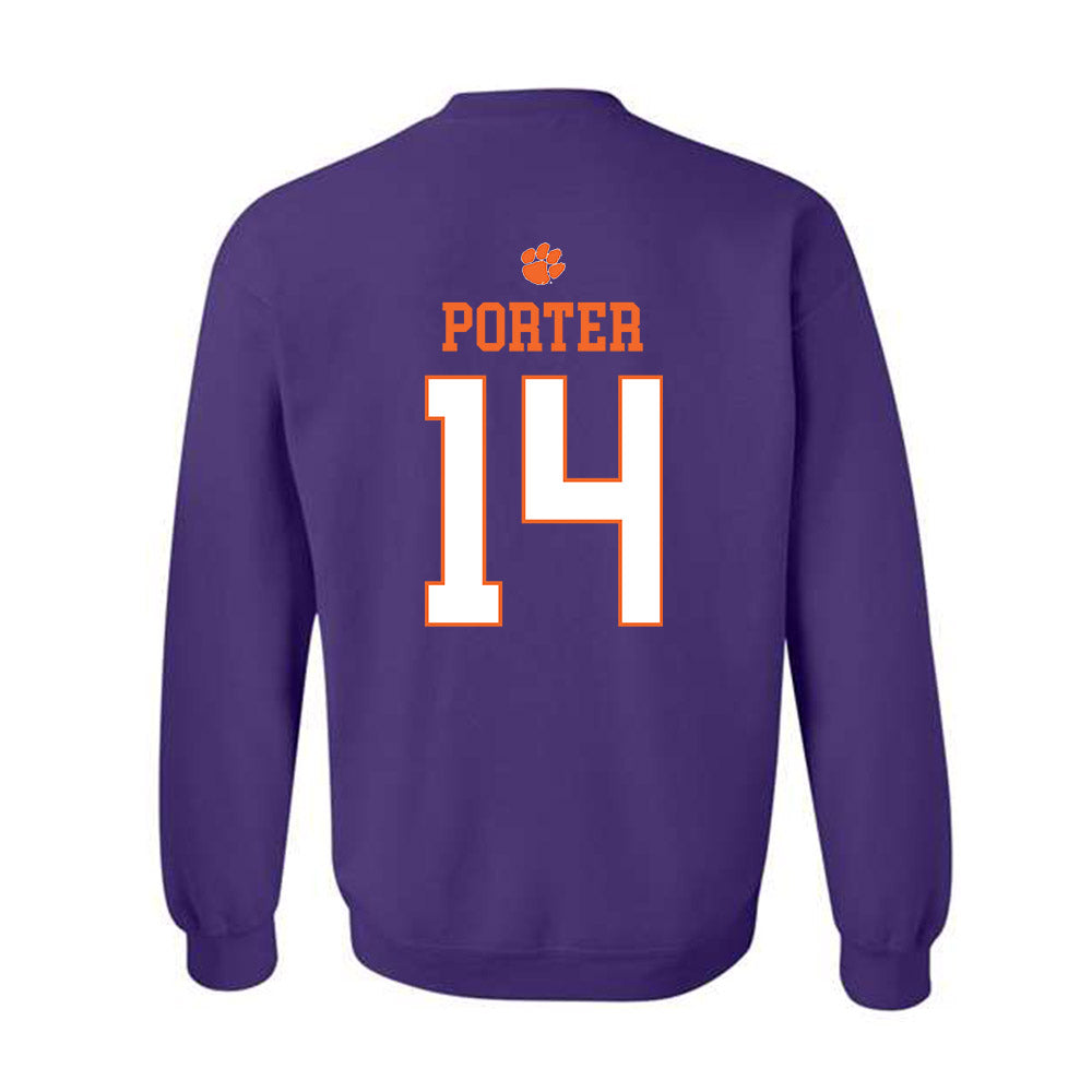 Clemson - NCAA Women's Basketball : Addie Porter - Classic Shersey Crewneck Sweatshirt-1