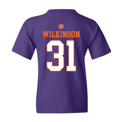 Clemson - NCAA Football : Joe Wilkinson - Classic Shersey Youth T-Shirt-1