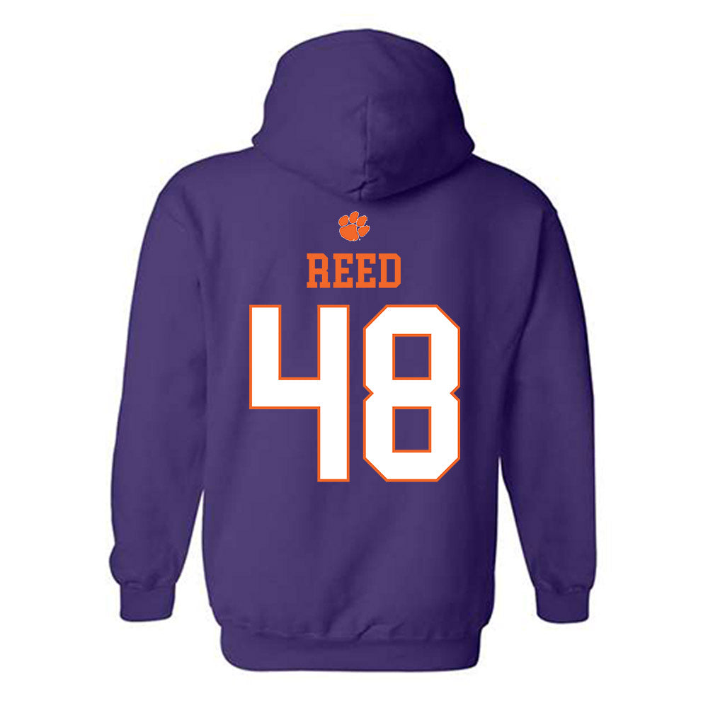 Clemson - NCAA Football : Charlie Reed - Classic Shersey Hooded Sweatshirt-1