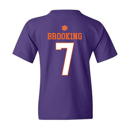 Clemson - NCAA Football : Logan Brooking - Classic Shersey Youth T-Shirt-1