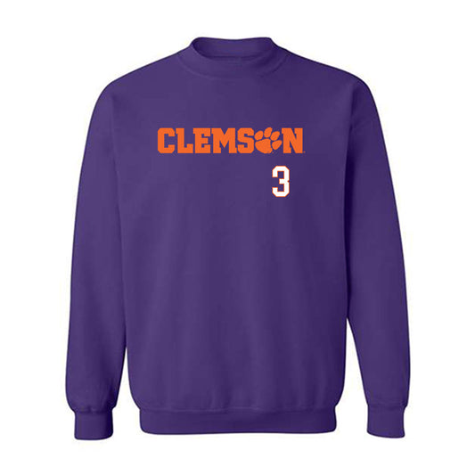 Clemson - NCAA Baseball : Jack Crighton - Classic Shersey Crewneck Sweatshirt