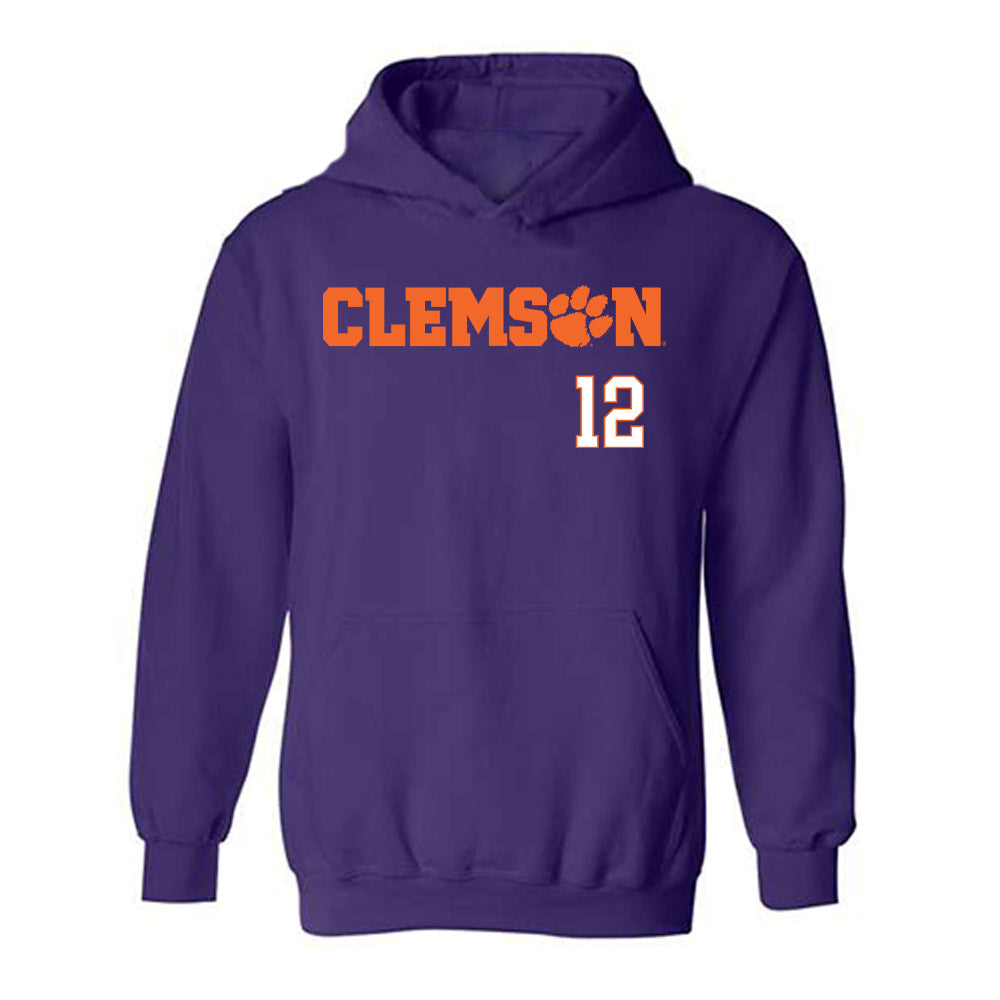 Clemson - NCAA Women's Soccer : Natalie Brooks - Classic Shersey Hooded Sweatshirt-0