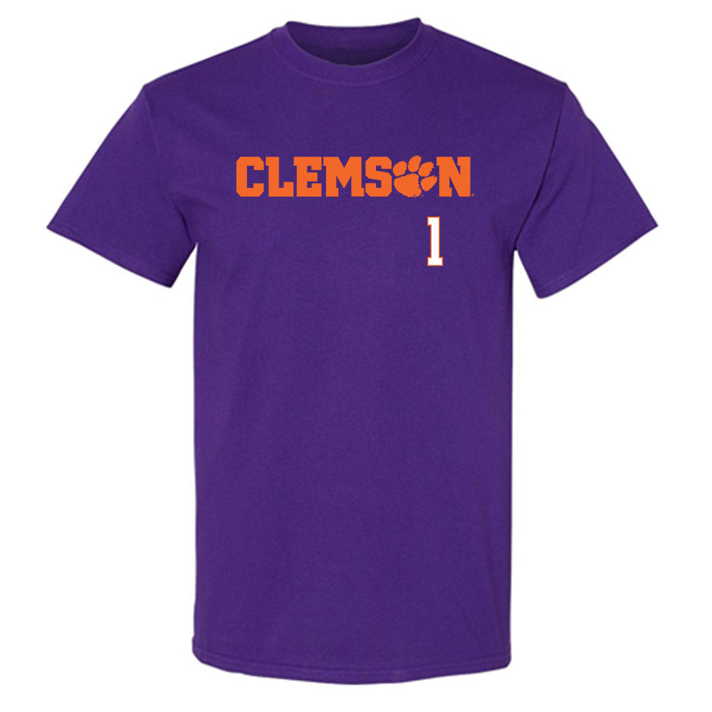 Clemson - NCAA Men's Basketball : Jestin Porter - Classic Shersey T-Shirt-0