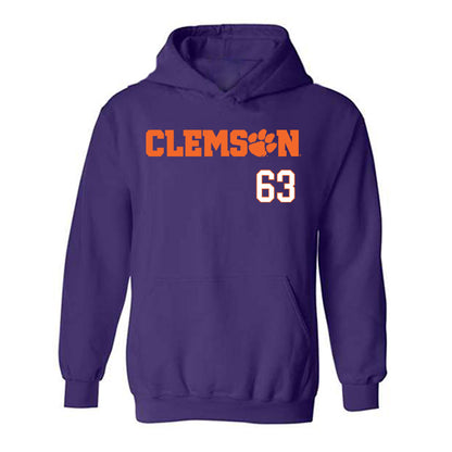 Clemson - NCAA Football : Easton Ware - Classic Shersey Hooded Sweatshirt-0