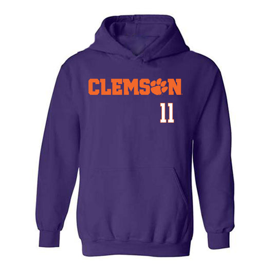 Clemson - NCAA Football : Polo Anderson - Classic Shersey Hooded Sweatshirt-0
