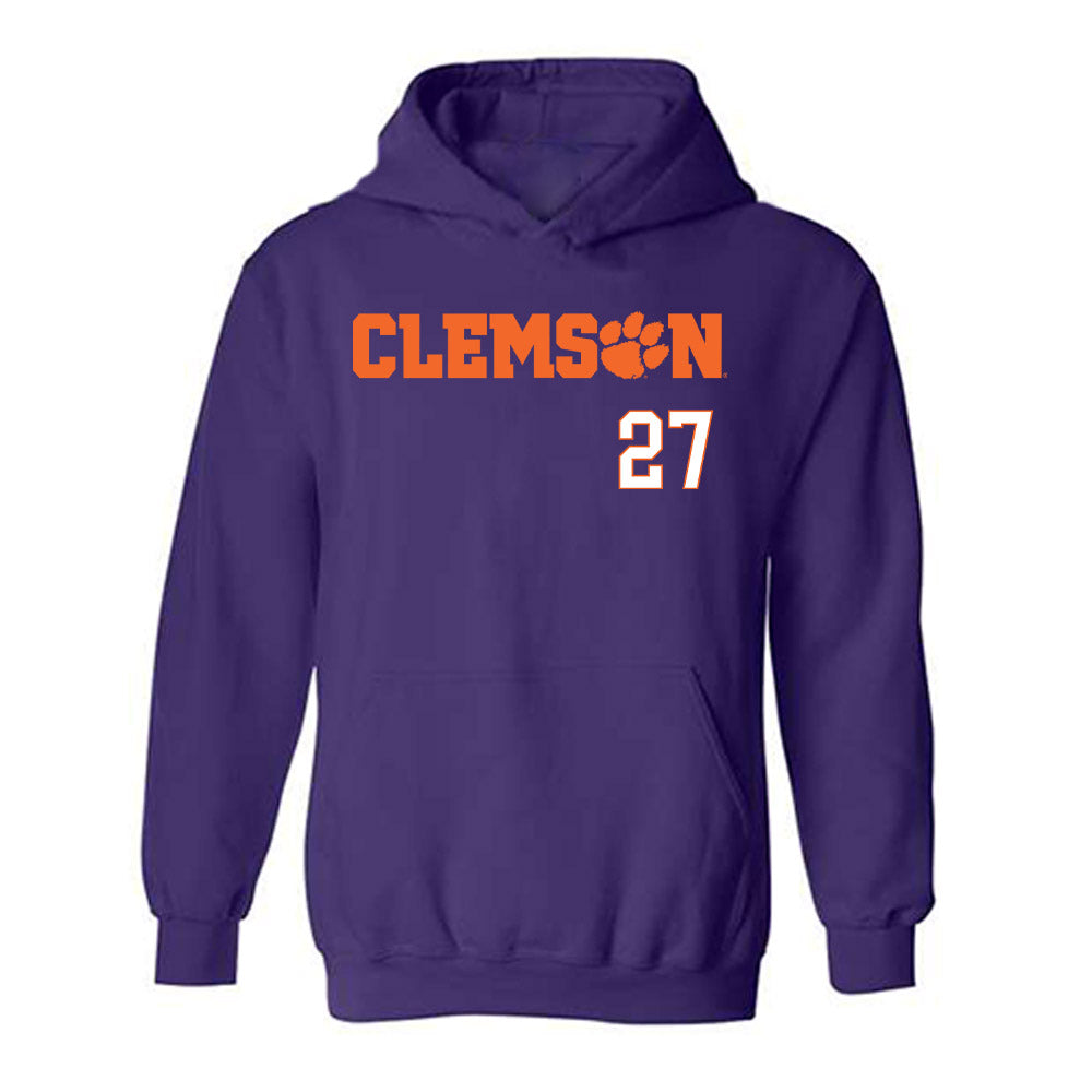 Clemson - NCAA Women's Soccer : Erin Sherden - Classic Shersey Hooded Sweatshirt-0