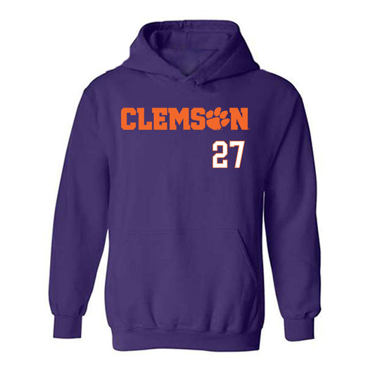 Clemson - NCAA Women's Soccer : Erin Sherden - Classic Shersey Hooded Sweatshirt-0