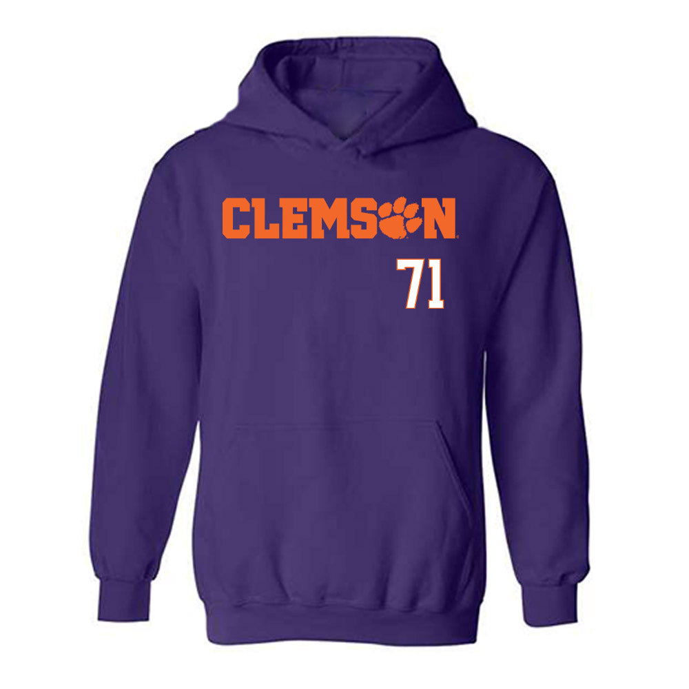 Clemson - NCAA Football : Tristan Leigh - Classic Shersey Hooded Sweatshirt-0
