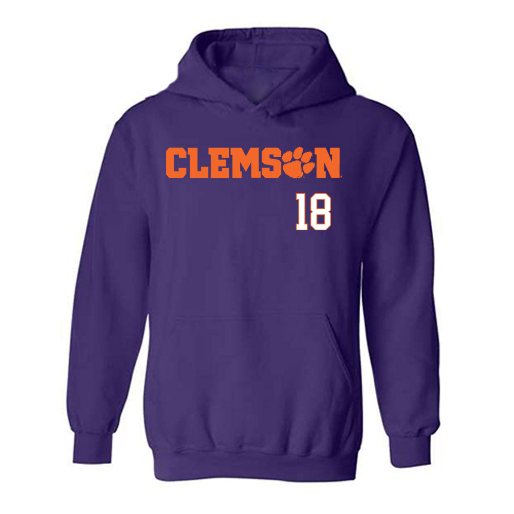Clemson - NCAA Men's Soccer : Matthias Leib - Classic Shersey Hooded Sweatshirt-0