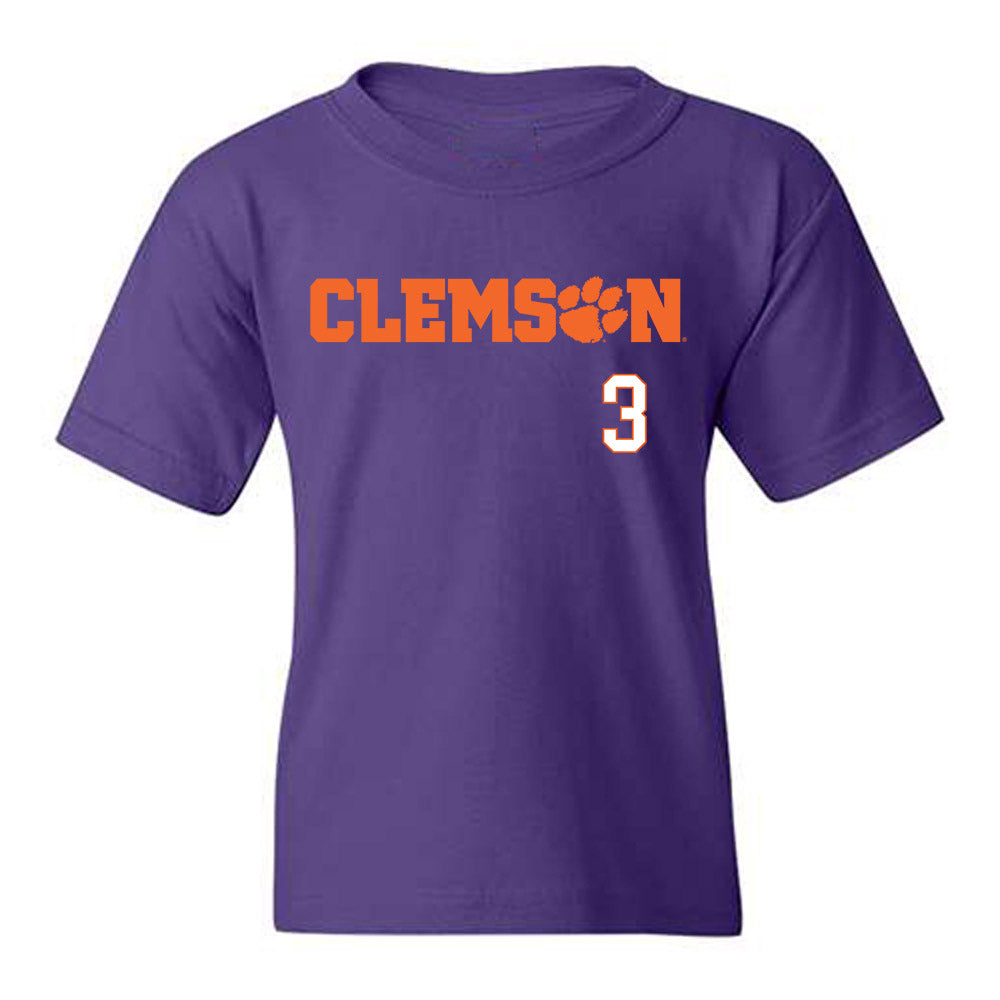 Clemson - NCAA Men's Basketball : Chase Thompson - Classic Shersey Youth T-Shirt-0