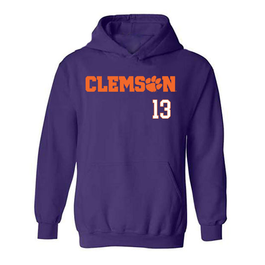 Clemson - NCAA Football : Parker Fulghum - Classic Shersey Hooded Sweatshirt-0