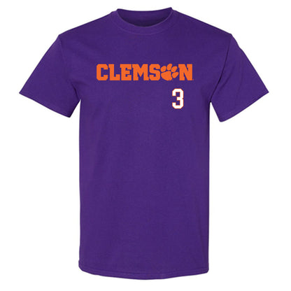 Clemson - NCAA Men's Basketball : Chase Thompson - Classic Shersey T-Shirt-0