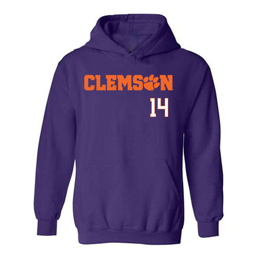 Clemson - NCAA Women's Basketball : Addie Porter - Classic Shersey Hooded Sweatshirt-0