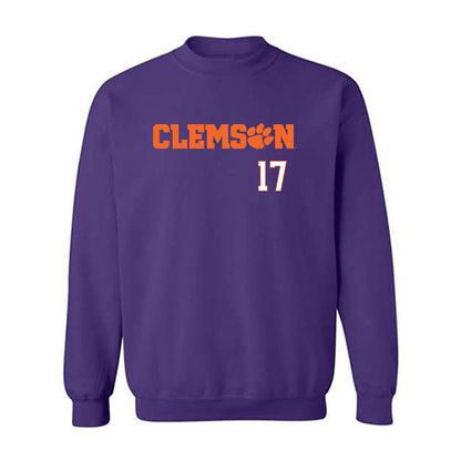 Clemson - NCAA Football : Wade Woodaz - Classic Shersey Crewneck Sweatshirt-0