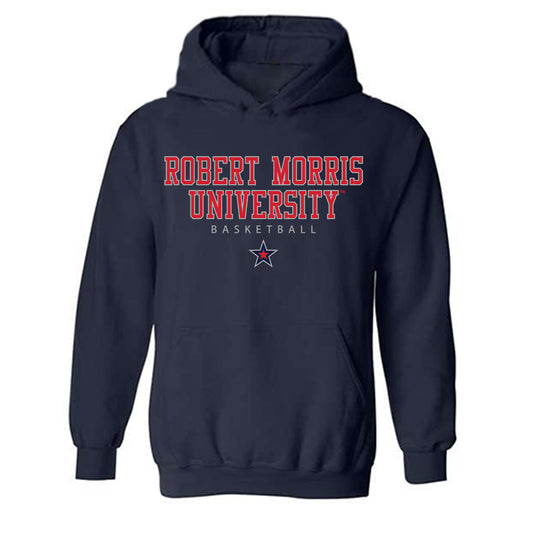 Robert Morris - NCAA Men's Basketball : Samuel Obenjo - Classic Shersey Hooded Sweatshirt-0