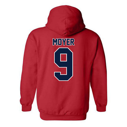Robert Morris - NCAA Football : DJ Moyer - Classic Shersey Hooded Sweatshirt-1