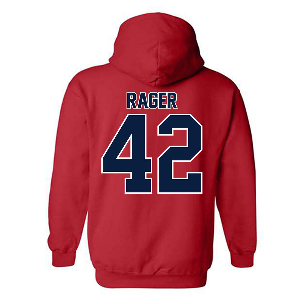 Robert Morris - NCAA Football : Carson Rager - Classic Shersey Hooded Sweatshirt-1