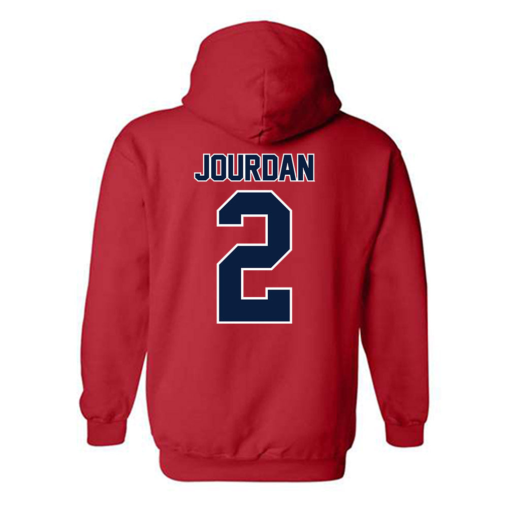 Robert Morris - NCAA Women's Volleyball : Jocelyn Jourdan - Classic Shersey Hooded Sweatshirt-1