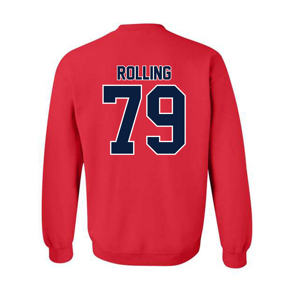 Robert Morris - NCAA Football : Jaden Rolling - Classic Shersey Crewneck Sweatshirt-1