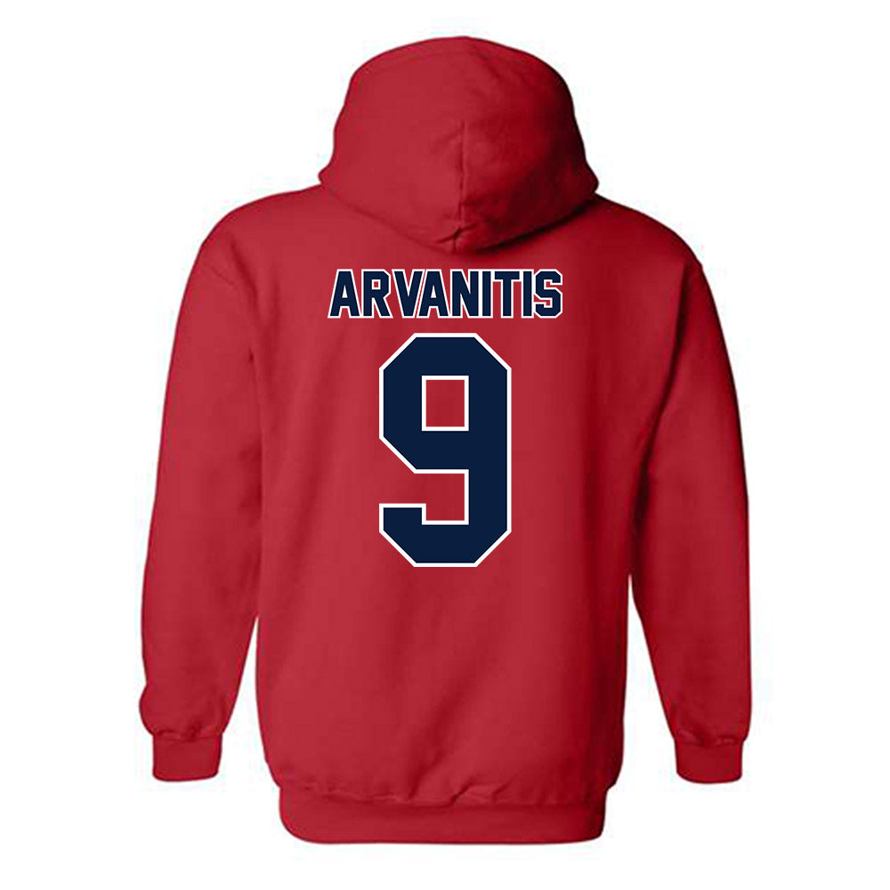 Robert Morris - NCAA Men's Basketball : Cyril Arvanitis - Classic Shersey Hooded Sweatshirt-1