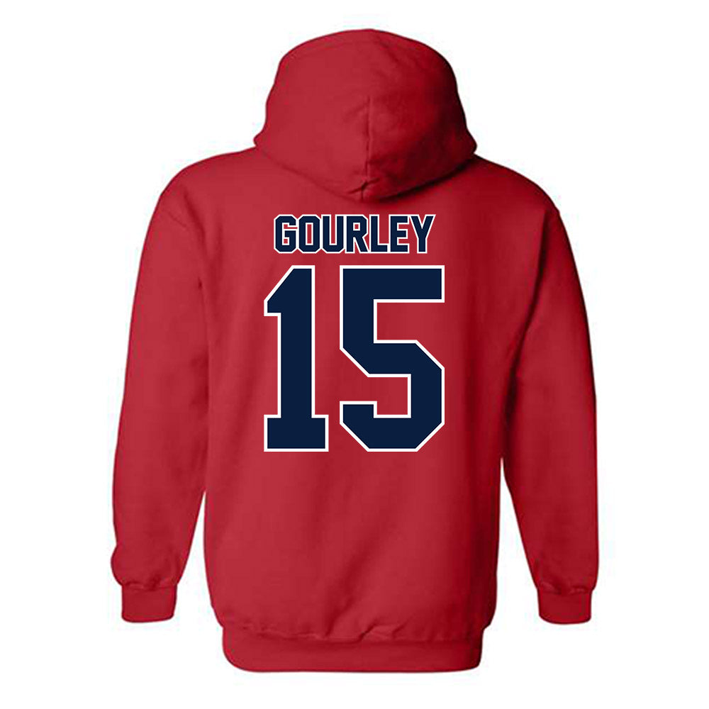 Robert Morris - NCAA Men's Ice Hockey : Connor Gourley - Classic Shersey Hooded Sweatshirt-1